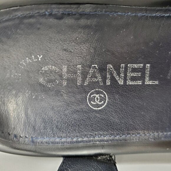 Chanel Interlocking CC Chain Tweed Dad Sandals - Picture 6 of 8